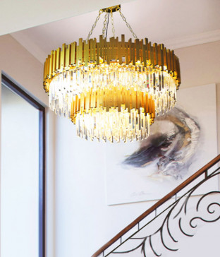 W 카이로 32등 로비조명 크리스탈 펜던트조명