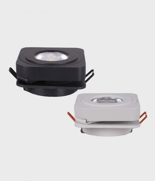 수르르 타공 75mm 3인치 COB 반매입등(사각 LED 8W)