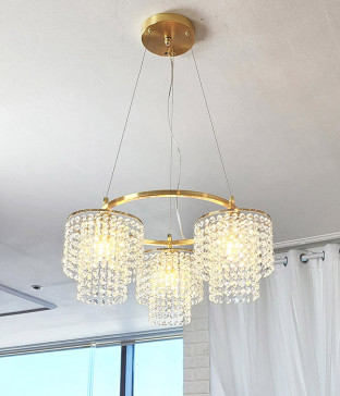 테일러 3등 (원형링) 크리스탈 펜던트조명