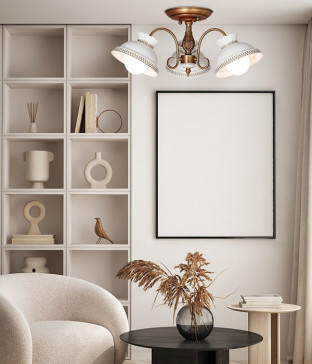 티아라 3등 도자기 가지형 직부 펜던트전등 식탁등 방등